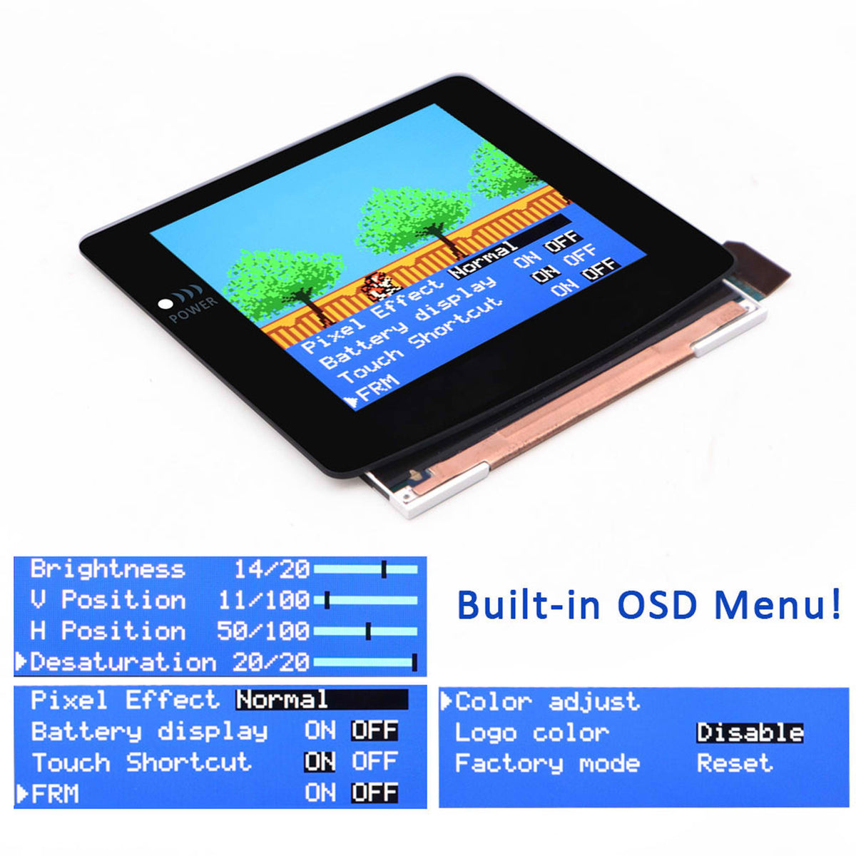 thumbnail image 2 of Holographic Colored Glass Lens For Game Boy Color Q5 – Replacement Screen Cover 2 of 6