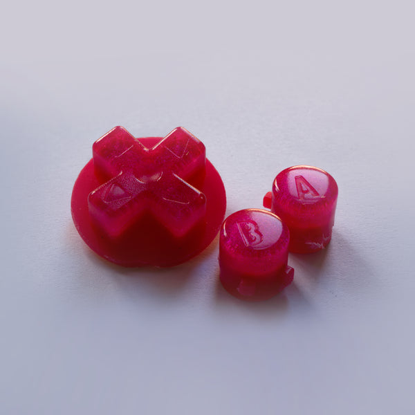 Game Boy Advance Custom Strawberry Candy Buttons