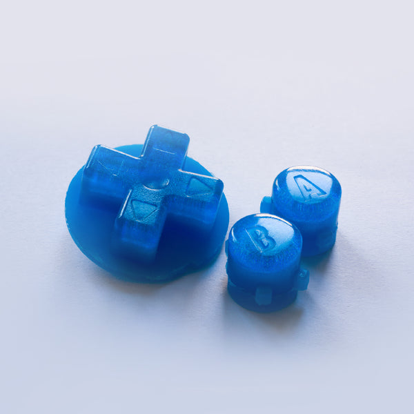 Game Boy Advance Custom Blueberry Candy Buttons