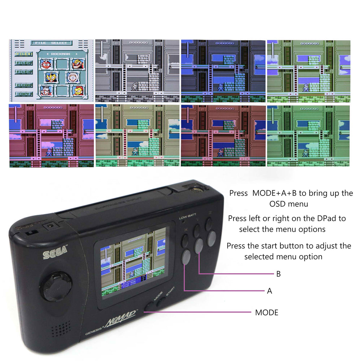 Sega Nomad Backlight LCD Kit - Hispeedido – Retro Game Repair Shop