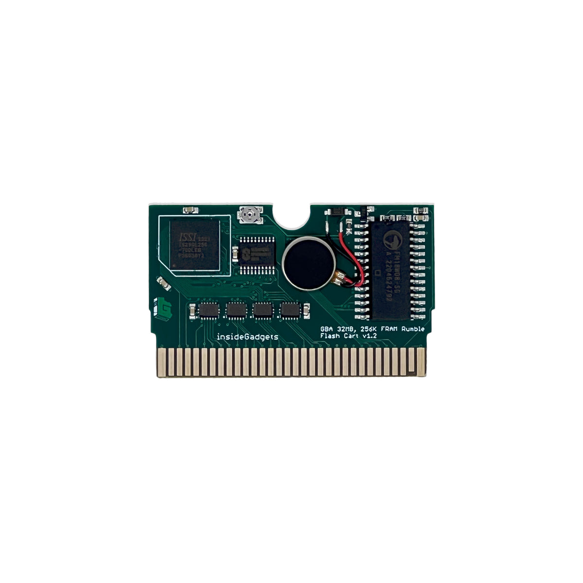 InsideGadgets GBA 32MB, 256Kbit FRAM Save, Flash Cart (Rumble