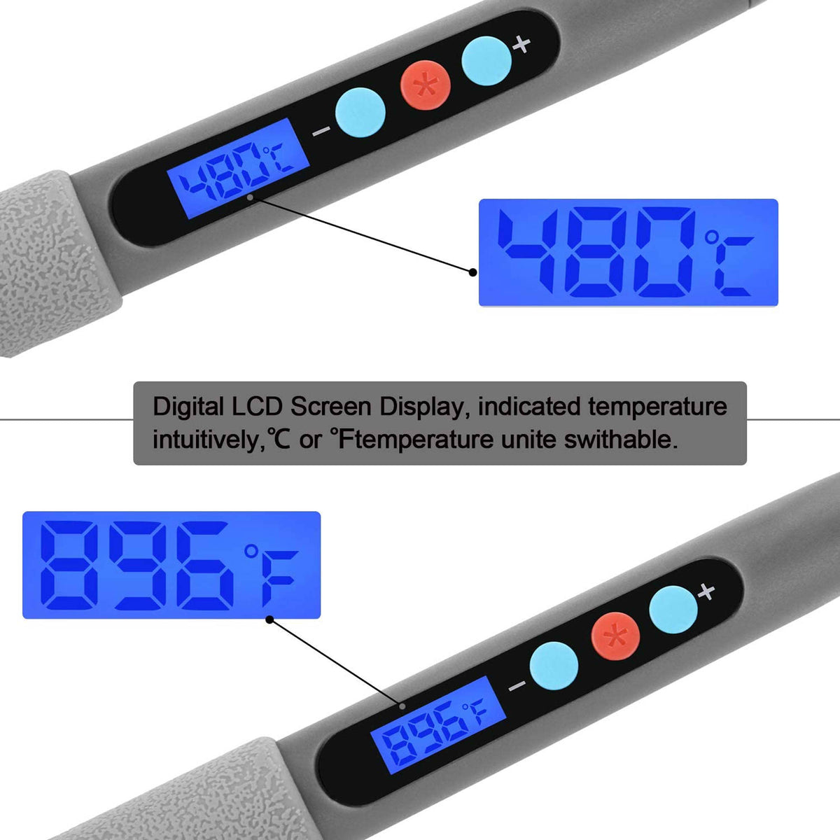 Velleman VTSSC40N soldeerstation met LCD scherm