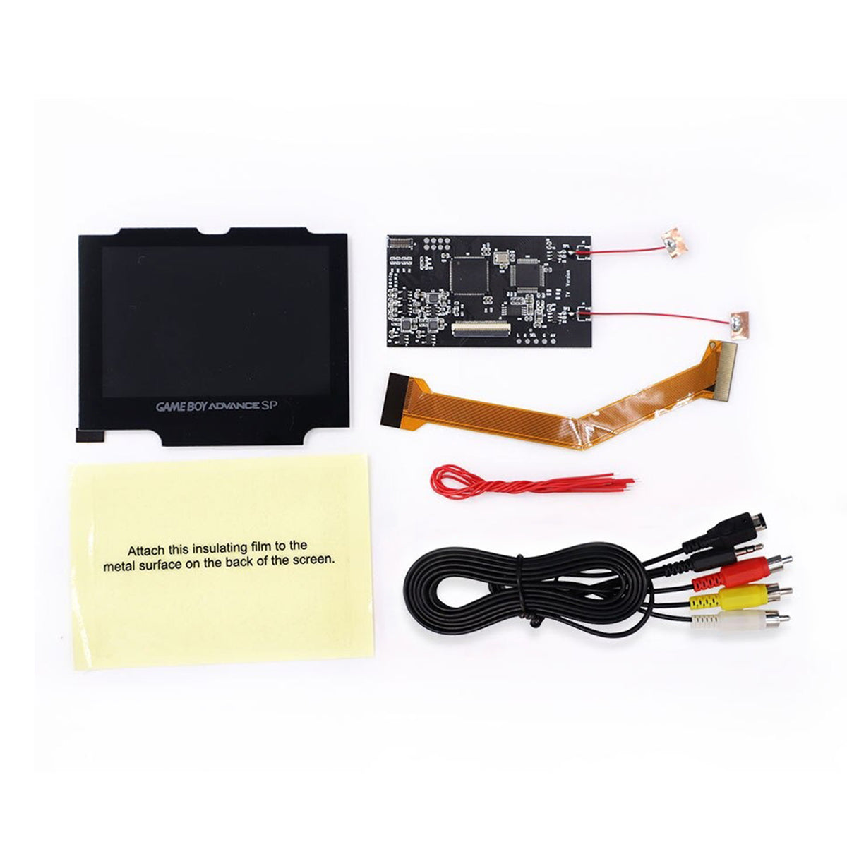 Game Boy Advance SP IPS Backlight TV Version AV Out Mod Kit - Hispeedi –  Retro Game Repair Shop