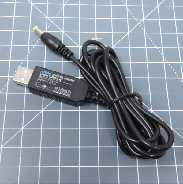 Sega Game Gear 9v USB Cable 4.8mm US & North America