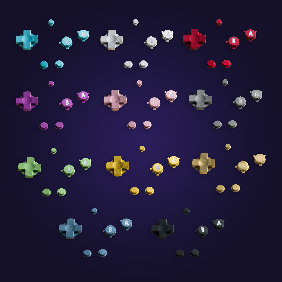 NEW Game Boy Advance SP Metal Buttons by RetroCNC Retro Game Repair Shop