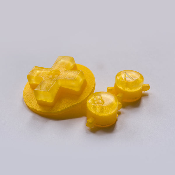 Game Boy Color Custom Yellow Lemon Candy Buttons