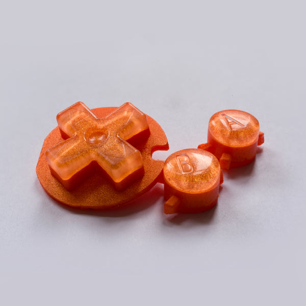 Game Boy Color Custom Orange Candy Buttons