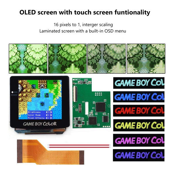 Game Boy Color OLED Backlight Kit with Touch Screen - Hispeedido ...