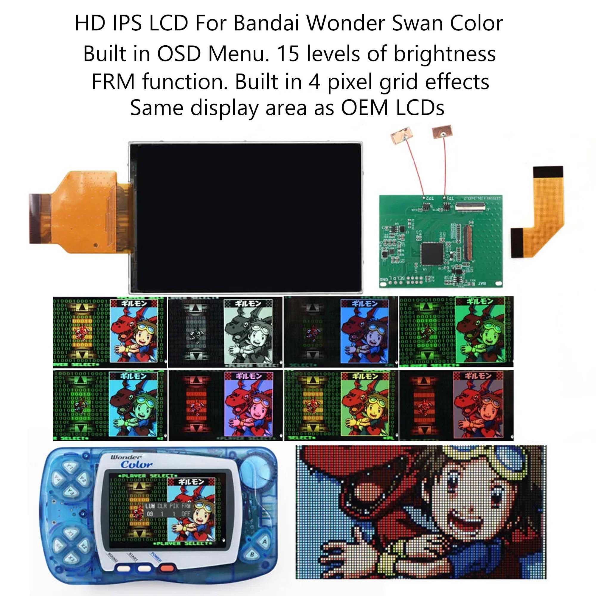 WonderSwan Color IPS Backlight Kit - Hispeedido – Retro Game