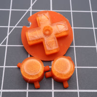 Game Boy Pocket Custom Orange Candy Buttons