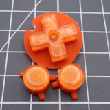 Game Boy Pocket Custom Orange Candy Buttons