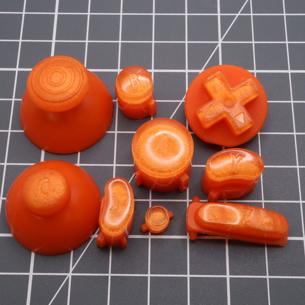 Lab Fifteen GameCube Custom Buttons Orange Candy