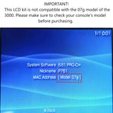 Laminated IPS LCD for Sony PSP 3000 - Hispeedido