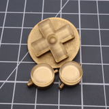 NES Custom Buttons Metallic Gold