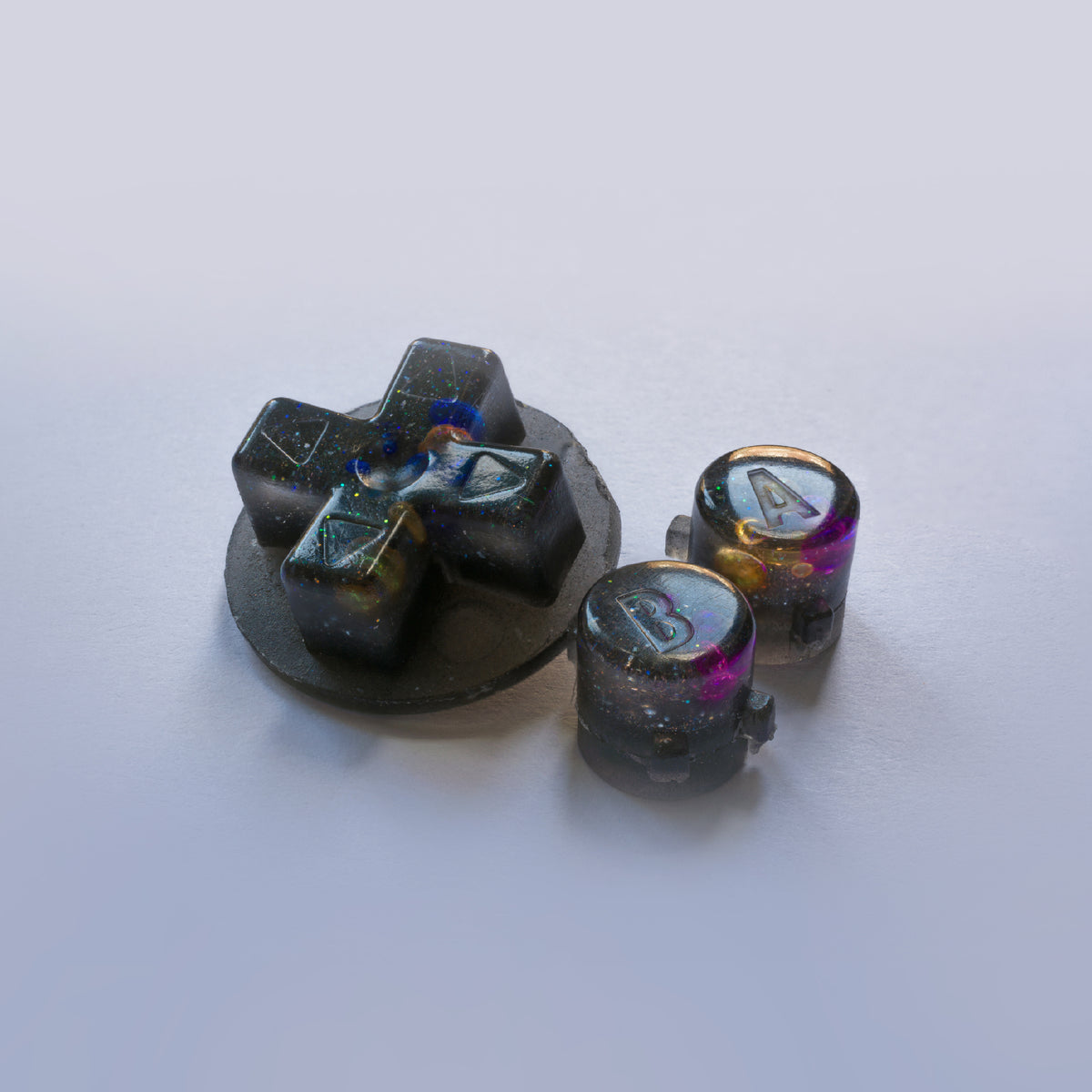 Game Boy Advance Custom Solar System Buttons – Retro Game Repair Shop