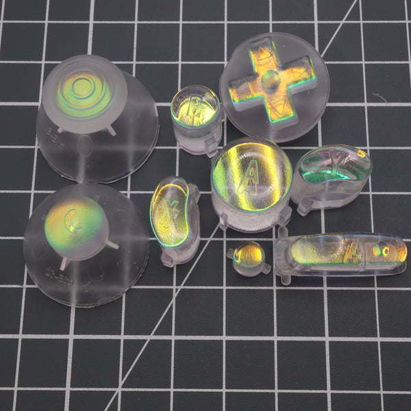 Lab Fifteen GameCube Custom Buttons Sunset Opal