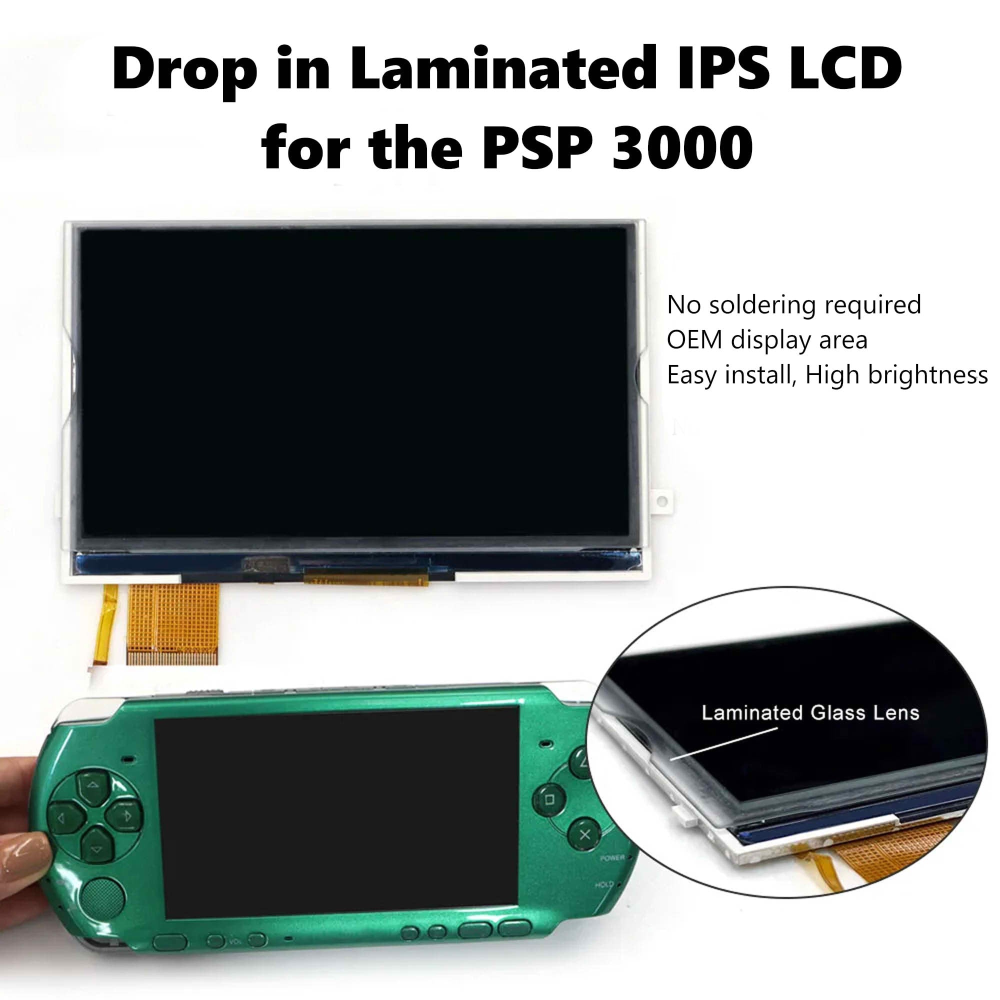 Laminated IPS LCD for Sony PSP 3000 - Hispeedido – Retro Game
