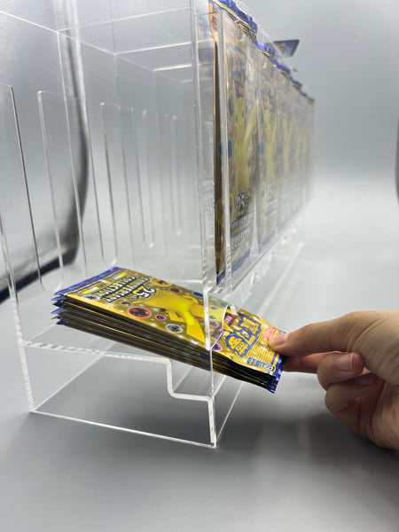 Acrylic 6 Slot Booster Pack Dispenser Retro Game Repair Shop Acrylic 6 Slot Booster Pack Dispenser Retro Game Repair Shop