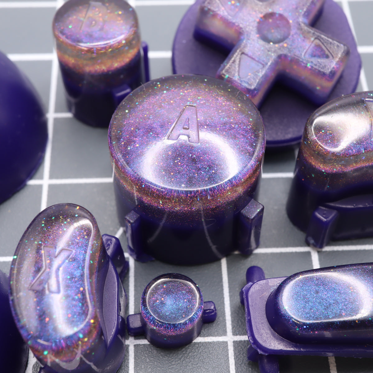 Lab Fifteen GameCube Custom Buttons Cosmic Purple – Retro Game Repair Shop