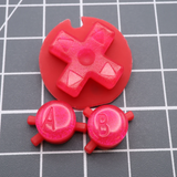 Game Boy Color Custom Raspberry Candy Buttons