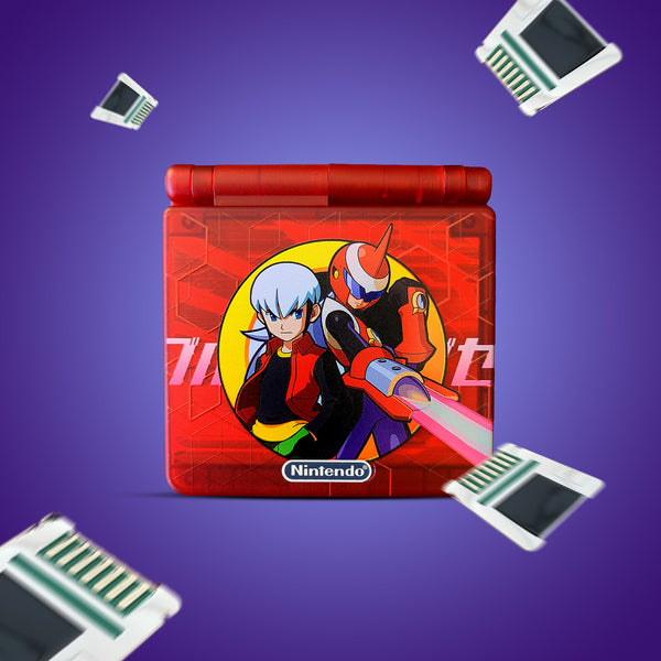 Gameboy Sp Mega Man Shell GBA SP Shells – Retro Game Repair Shop