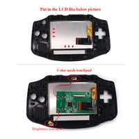 GBA Game Boy Advance Drop in IPS Backlight with Color Palettes Mod Kit