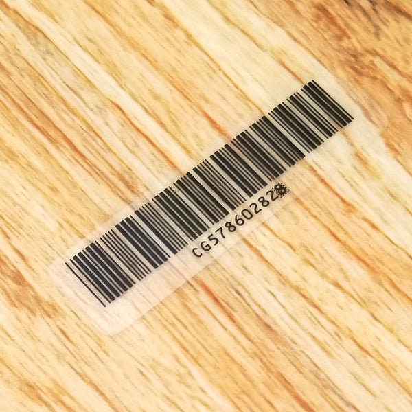 Game Boy Color High Quality Transparent Replacement Sticker Barcode Label