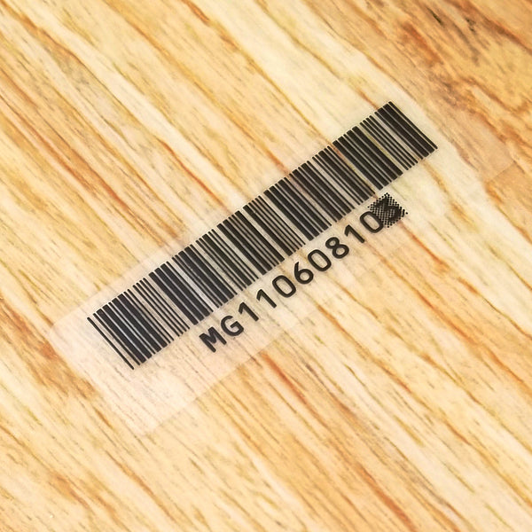 Game Boy Pocket [GBP] Transparent Serial Barcode Label Sticker