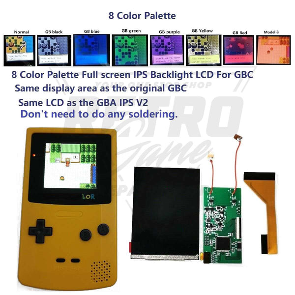 Gameboy Color Handheld Backlit Nintendo GBC Systems Authentic Game Boy  Color Console GBC 