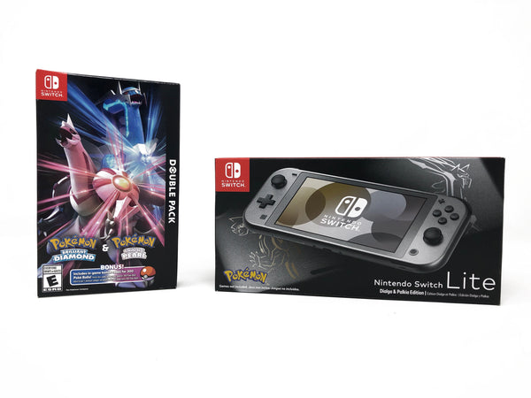 Nintendo Switch Lite (Dialga & Palkia Edition) and Pokémon Brilliant Diamond and Shining Pearl Bundle