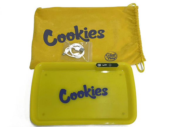 Cookies LED Rolling Glow Light Up Tray Rechargeable USB-C Newest Version Yellow