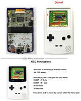 Game Boy Color Q5 XL IPS Backlight with OSD