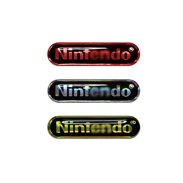 Holographic Sticker/Label Set For Game Boy Advance SP - Silver Color