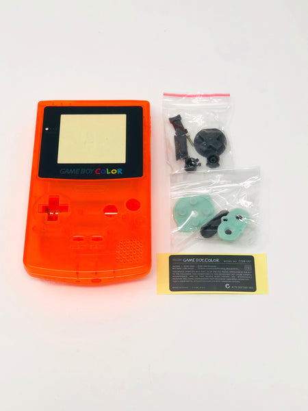 GBC Nintendo Game Boy Color Replacement Housing Shell Screen Gold Pikachu  USA! 