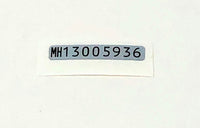 Game Boy Pocket [GBP] Serial Sticker [MH13005936]
