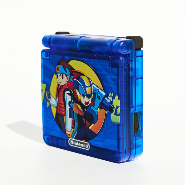 Gameboy Sp Mega Man Shell Game Boy Advance SP UV Printed IPS Ready Shell Mega Man Battle Network ...