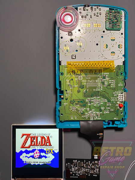 Nintendo Game Boy Color GBC IPS Q5 XL Screen Backlight Backlit Brighter Mod