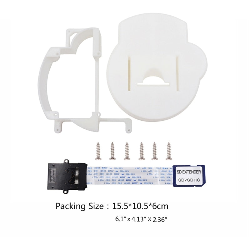 GC Loader 3D Printed Mount Kit with SD Extension Cable for GameCube ...