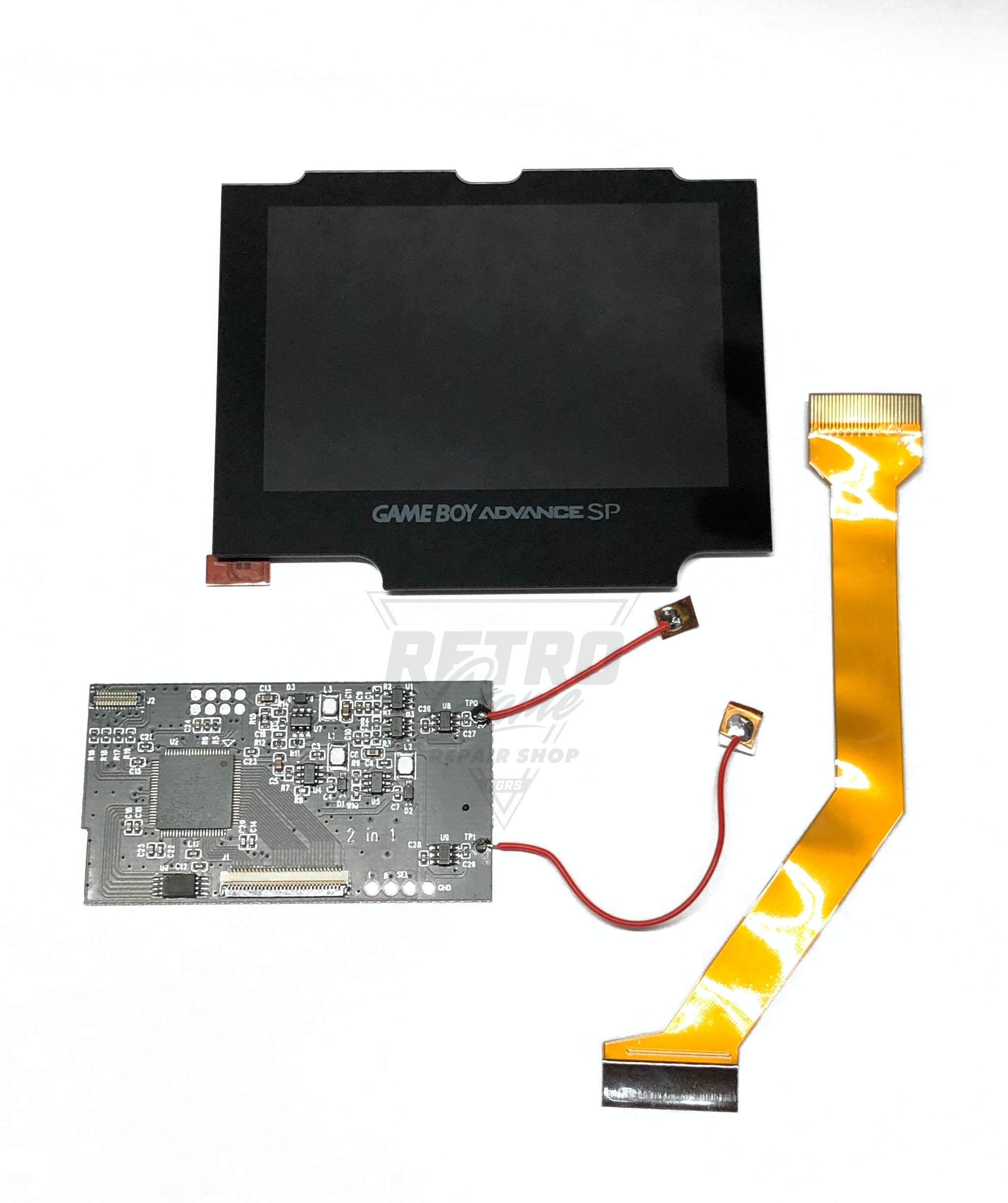 Game Boy Advance SP IPS PCB Backlight with Color Palettes