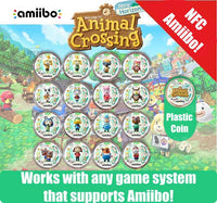 Animal Crossing: New Horizons Amiibo NFC Coin 16 piece full set