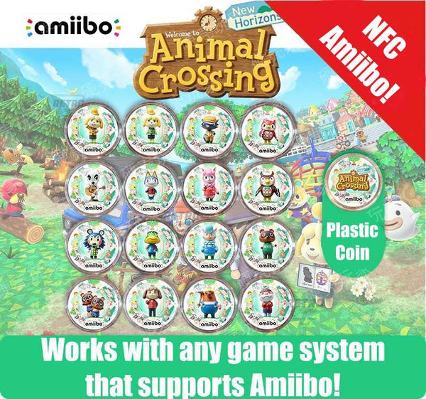 Animal Crossing: New Horizons Amiibo NFC Coin 16 piece full set