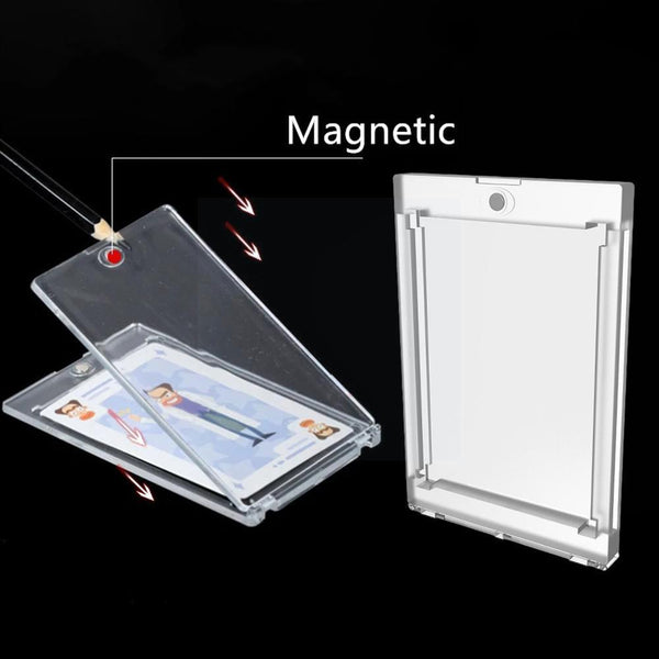 acrylic card sleeve Acrylic Magnetic Card Holder – Retro Game Repair Shop
