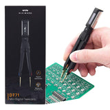 Miniware DT71 Mini Digital Tweezers Portable Multimeter Testers LCR/ESR Meter, Measure SMD, Including Resistor, Capacitor, Inductance, Voltage, Frequency, and Diode. Interchangeable Tweezer Tips