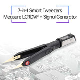 Miniware DT71 Mini Digital Tweezers Portable Multimeter Testers LCR/ESR Meter, Measure SMD, Including Resistor, Capacitor, Inductance, Voltage, Frequency, and Diode. Interchangeable Tweezer Tips