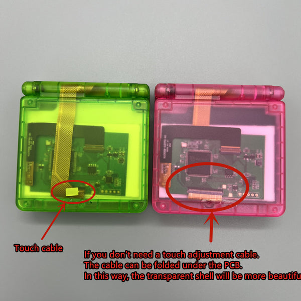 GBA SP Game Boy Advance SP Drop In Backlight Kit with Colored Lens Opt ...